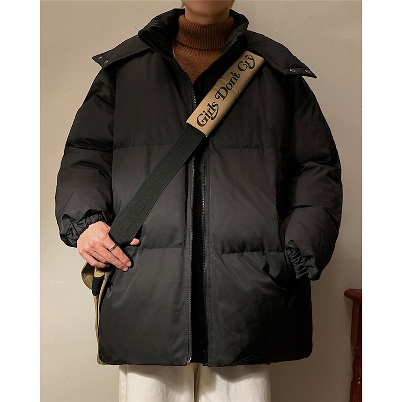 黄墙港风冬季休闲时尚宽松立领连帽棉服A247-MY200特批80控138,男装棉衣,电商A247