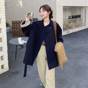 韩系高级感毛呢外套女冬季2025新款巨好看洋气百搭小个子显瘦大衣图片