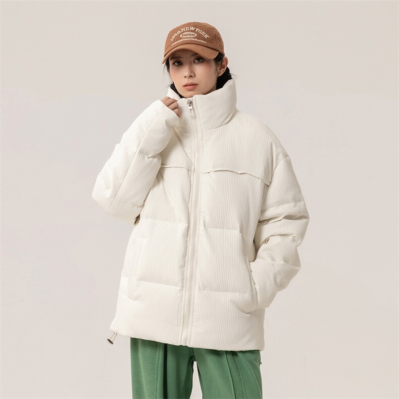 冬季新款钻石格潮流纯色立领加绒加厚羽绒服保暖外套ESY0211-P200,男装羽绒服,电商B306