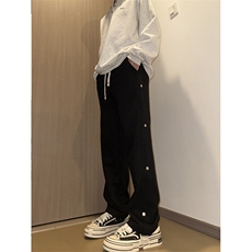 现货！春秋男士高品质华棉宽松排扣运动裤休闲裤K79-p48-控78，男装休闲裤，星座617B