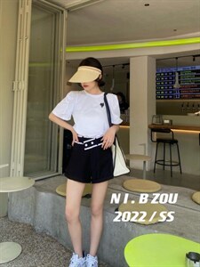 现货 爱心印花泡泡袖短袖,其它,你别走(4F)