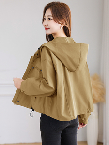 派克棉服女休闲户外工装休闲款纯色百搭减龄外套加厚图片