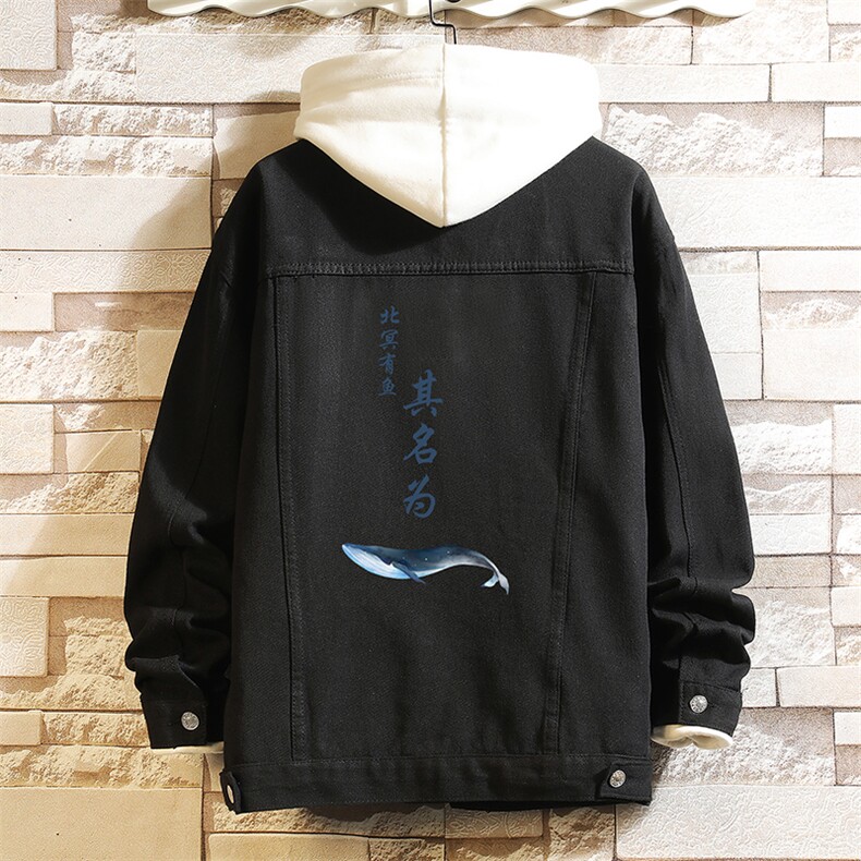 牛仔夹克男大码牛仔外套男茄克NJ77261-P60加绒款-P75,男装夹克,电商A040A