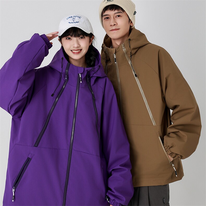 Cityboy情侣时尚连帽冲锋衣外套夹克团体班服,男装夹克,星座301D-5(原星座1415）