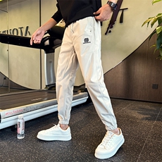 KK188-P58秋冬刺绣休闲裤男士百搭舒适亲肤束脚裤痞帅宽松长裤，男装休闲裤，星座215（原电商B249）