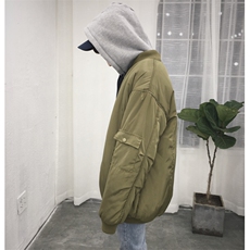 港风纯色面包服男棒球服加棉加厚棉衣棉袄外套XZ1213-DZ13-P68，男装棉衣，星座1213