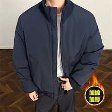 现货美式高街休闲棉衣夹克三防立领纯色户外工装加厚棉服外套，男装夹克，电商A486