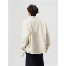 26春装高品质老钱风立领夹克外套男女美式潮牌拉链工装风宽松上衣，男装夹克，电商A486