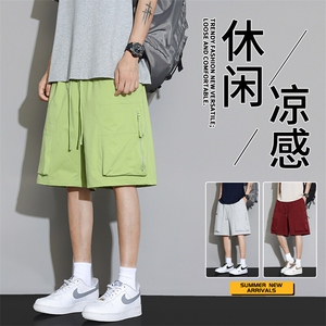 抖音品质美式工装休闲百搭短裤牌宽松短裤A146-GY502特p35量大优图片