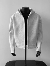 WY839-尺码M-3XL-P65-短款正肩机车拉链卫衣立领开衫外套连帽衫，男装工装外套，星座1811B
