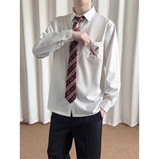 DK制服短袖衬衫男女宽松班服刺绣情侣高中毕业照校供感jk学院风，男装T恤，星座506A
