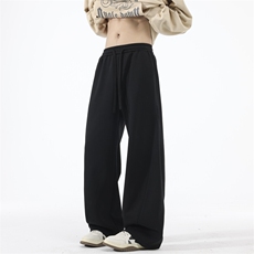 浅灰色cleanfit弯刀卫裤男款春秋美式复古2025新款hiphop休闲裤子，男装休闲裤，星座209-2