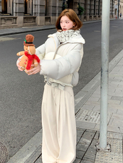 水衣源2768款短款泡芙加厚保暖羽绒服面包服外套女，女装羽绒服，浙宝189