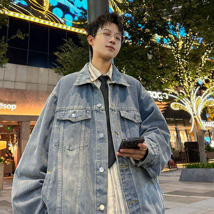 2025年新款美式复古工装牛仔夹克外套M-3XL-WT001-P65图片