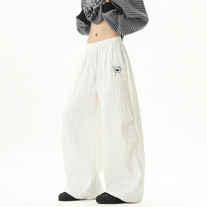 2025秋季新款卫裤美式高街hiphop垂感运动裤01XZ211-1-K2571-P60,男装休闲裤,星座211-1