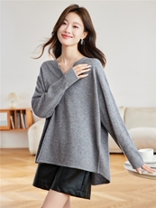 羊毛衫女100羊毛打底衫胖mm特大码绝美上衣秋冬高级感外穿毛衣，女装羊毛衫，艾米