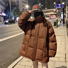 情侣装冬装港风pu软皮刺绣棉服棉衣休闲加厚外套男G1108P128，男装棉衣，电商A339
