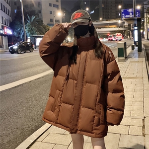 情侣装冬装 港风pu软皮刺绣棉服 棉衣休闲加厚外套男 G1108 P128图片