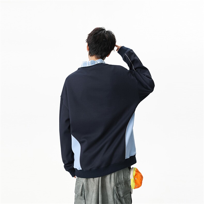 潮流宽松休闲上衣潮牌高街圆领卫衣A161-9137-P40,男装卫衣,电商A161