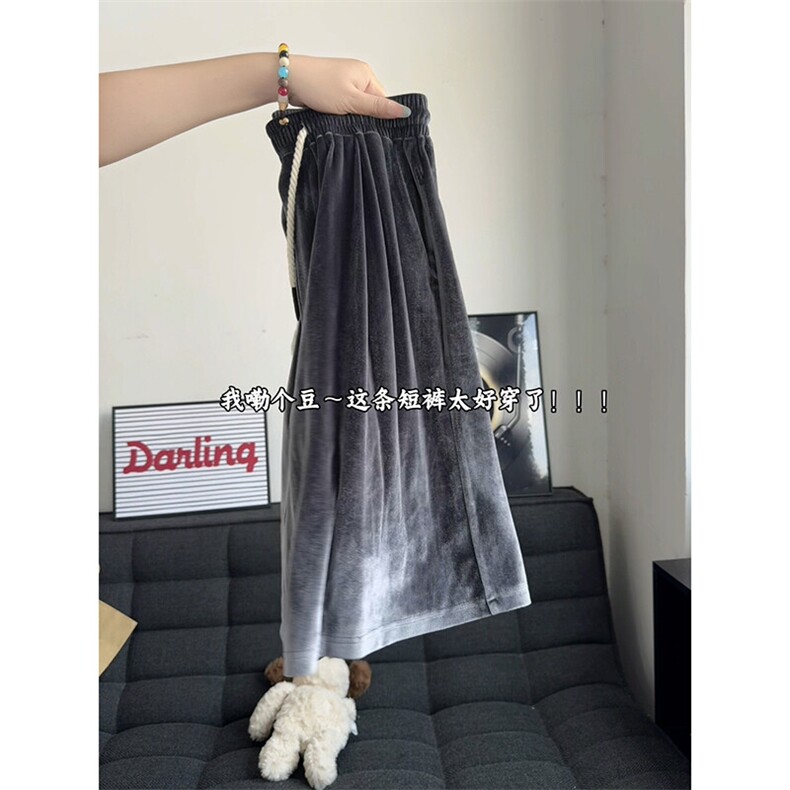 夏季男女同款冰丝速干短裤金丝绒五分裤休闲宽松沙滩裤DK161-P28,男装休闲裤,电商A178