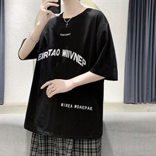 夏季短袖T恤男潮流时尚休闲港风t恤衫A210-A8313-P25，男装T恤，星座210-3