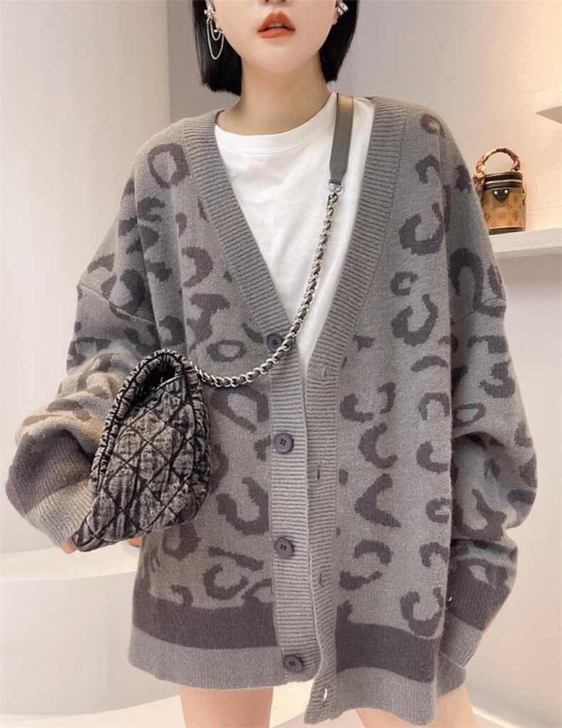 豹纹开衫，其它，HEY.KK