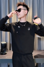 B340WY96663P6898店主风小伙风男士痞帅新款绣花圆领卫衣，男装卫衣，电商B340