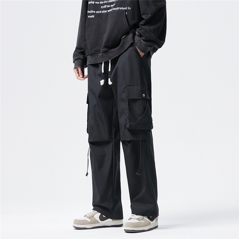 冲锋裤男春季裤子新款机能工装裤潮流宽松直筒休闲裤 GK127-P45图片