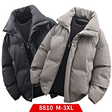 冬季clean立领棉服中性加厚PU皮短款棉衣HZ8810-特P72不议价，男装棉衣，星座610B-1