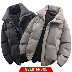 冬季clean立领棉服中性加厚PU皮短款棉衣 HZ8810-特P72不议价图片
