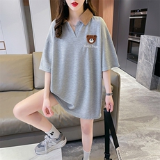 印花上衣女休闲宽松贴布绣花t恤上衣短袖T恤XZ911-2-T936-P30，男装T恤，星座911-2(原星座613-2）