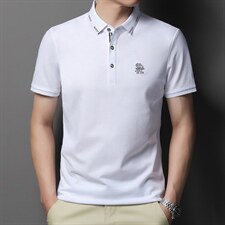 polo衫男夏季新品t恤男短袖翻领保罗衫商务男装潮流半袖体恤,男装T恤,电商B212（原钱塘6029）