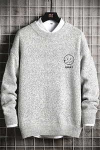 M19072-P45 加绒款-P65 加厚加绒毛衣男大码毛线衣男针织衫男线衫图片