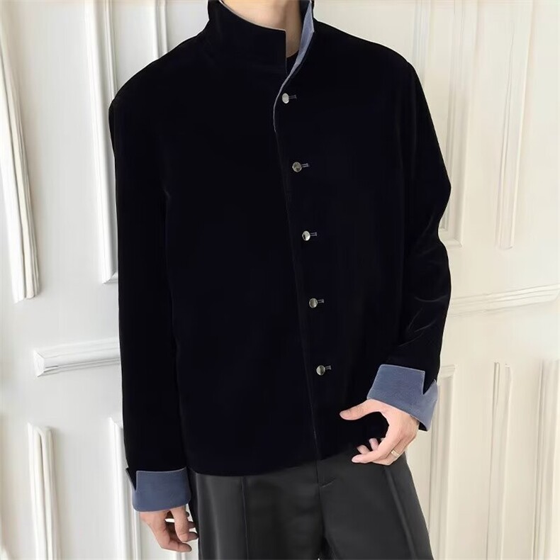 新中式男装订婚痞帅唐装礼服夹克外套西服休闲宽松可穿W6771-P62,男装西服,星座412-1