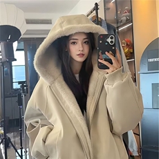 1506/QMY10010/P89毛领连帽冬季保暖短款棉衣外套美式复古潮，男装棉衣，星座1506