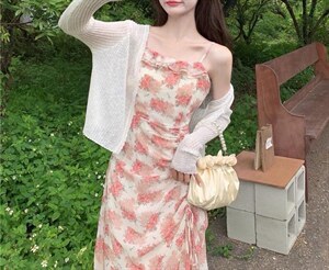 早秋新款！2件套连衣裙！当下就可以卖！可以防晒服！图片