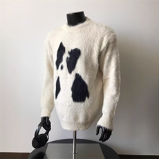 美式卡通小狗毛衣男女冬季针织衫慵懒感休闲情侣L88844-P50，男装针织衫/毛衣，星座1008