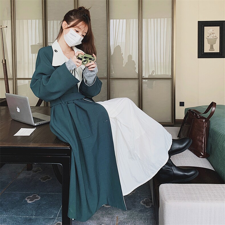 现货宽松中长款风衣浙宝217-3205-150-228,女装风衣,浙宝217