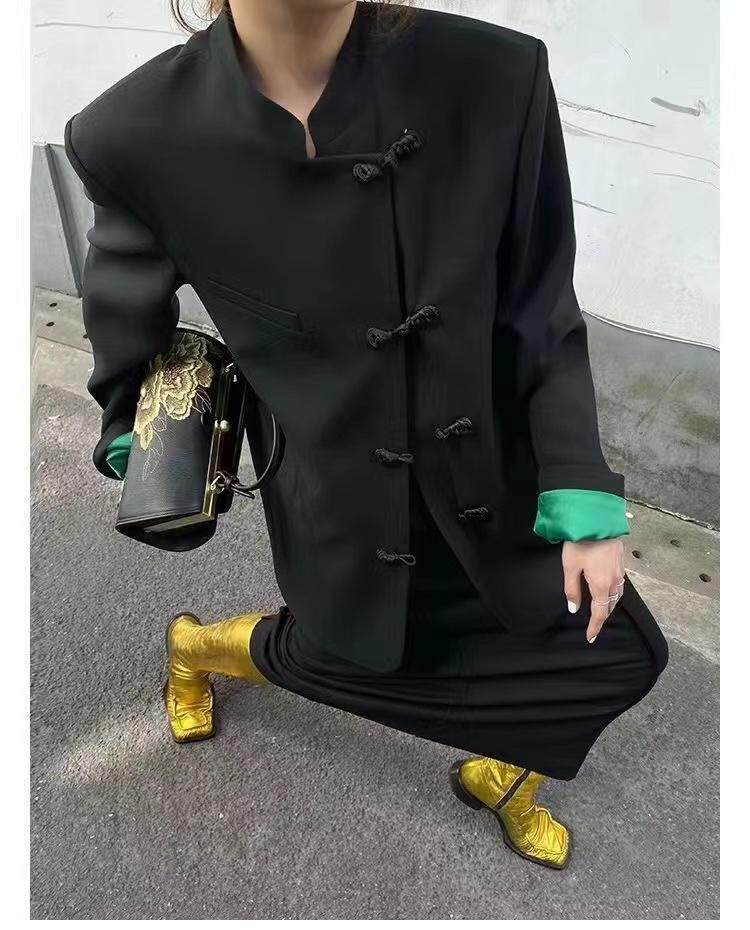 中式西装，女装西装，AF/初沫