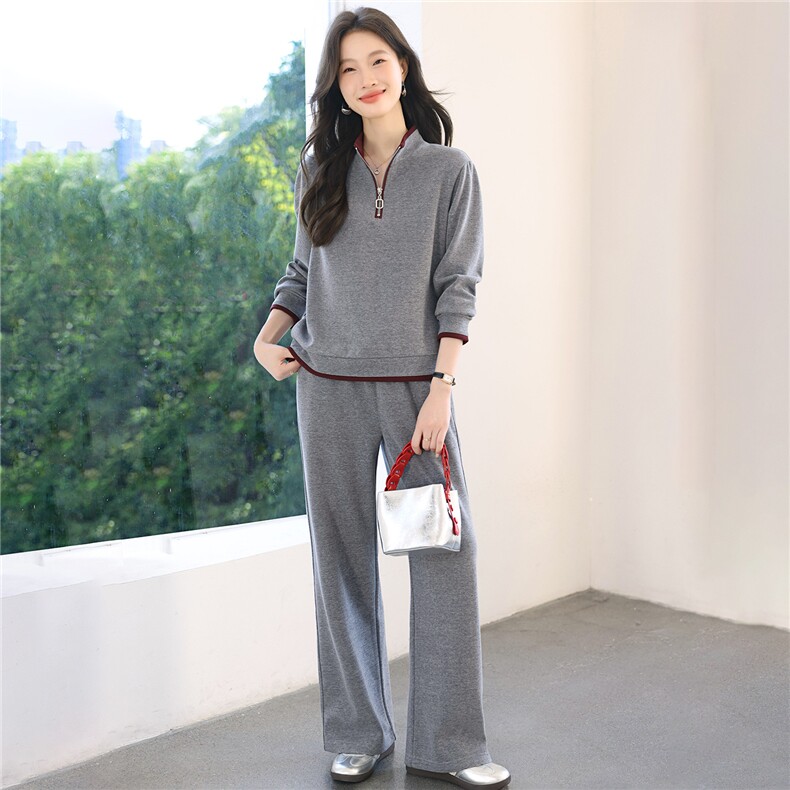 妈妈秋装休闲卫衣两件套新款洋气时尚中老年运动服套装女春秋宽松,女装套装/套裙,涵誉