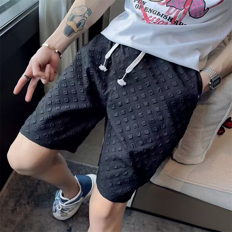 冰丝裤子男潮牌薄款夏季男士速干花色运动裤潮流男款休闲时尚卫裤，男装休闲裤，星座1210-1