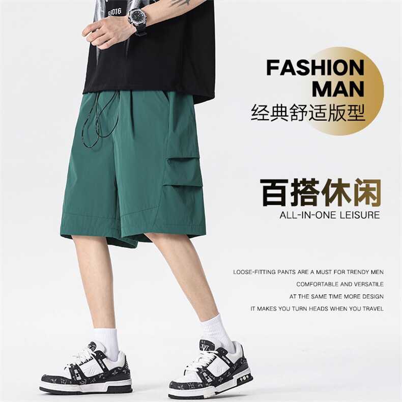 现货 夏季工装短裤男ins潮牌休闲百搭潮流痞帅五分裤D02521-P38图片