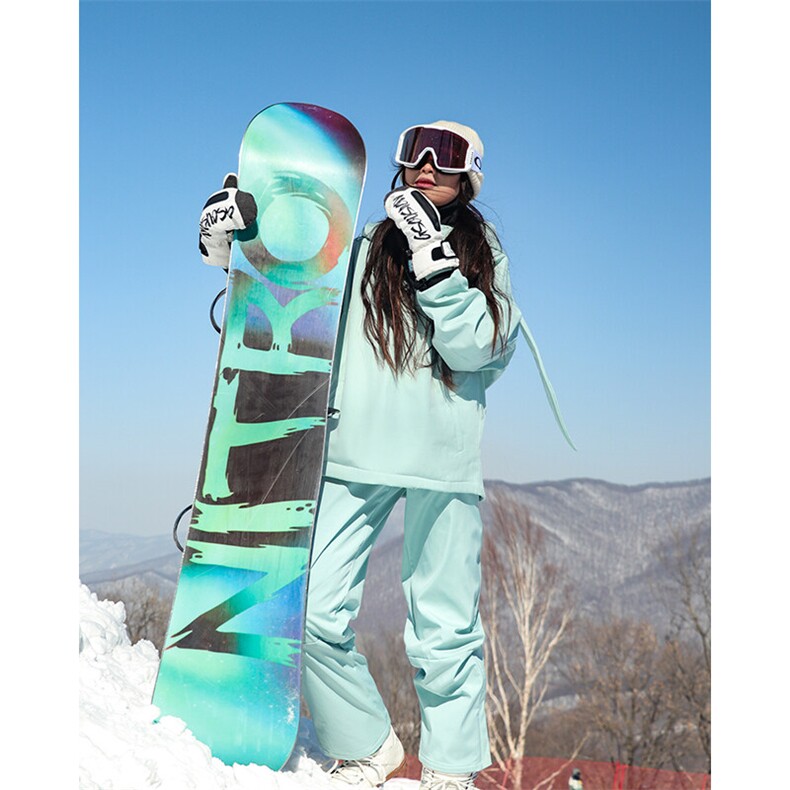 新潮防风保暖兔耳朵银狐绒滑雪服套装情侣款M38+K1002J加绒-P200，男装休闲套装，电商A001-1