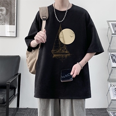 麂皮绒短袖t恤男大码半袖男JD82409-P25，男装T恤，电商A040