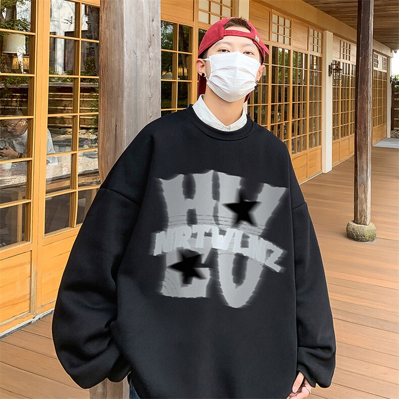 直播360克重磅美式印花卫衣Y213特P28同步供应华棉品质P38特,男装卫衣,电商A486