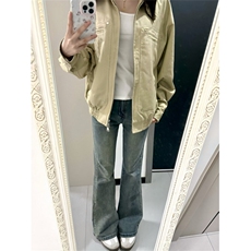 美式复古拼色翻领外套女秋季2025新款休闲宽松男女棒球服夹克上衣，男装夹克，星座506A