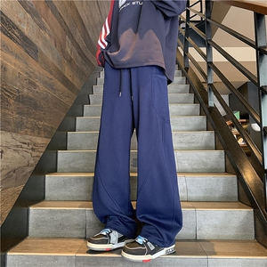 2024新款秋季美式解构拼接弯刀卫裤直筒休闲长裤潮现货 K8197-P43图片