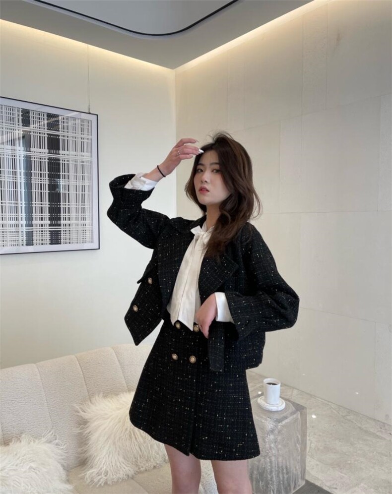 小香套装，女装职业装，倩衣百度