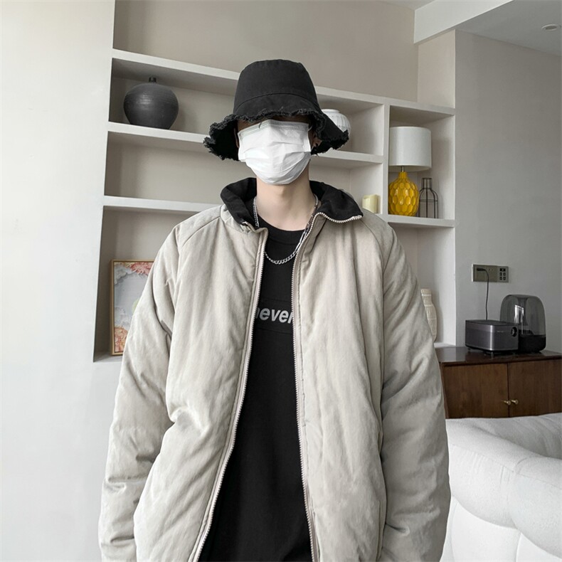 棉服外套男韩版潮流高街帅气文艺2024冬季保暖ins棉衣MF220-P80,男装棉衣,星座412-2