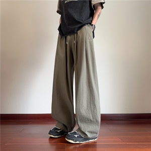 抖音品质夏季新款冰丝山本裤宽松休闲裤B315-K25527-特p35控68图片